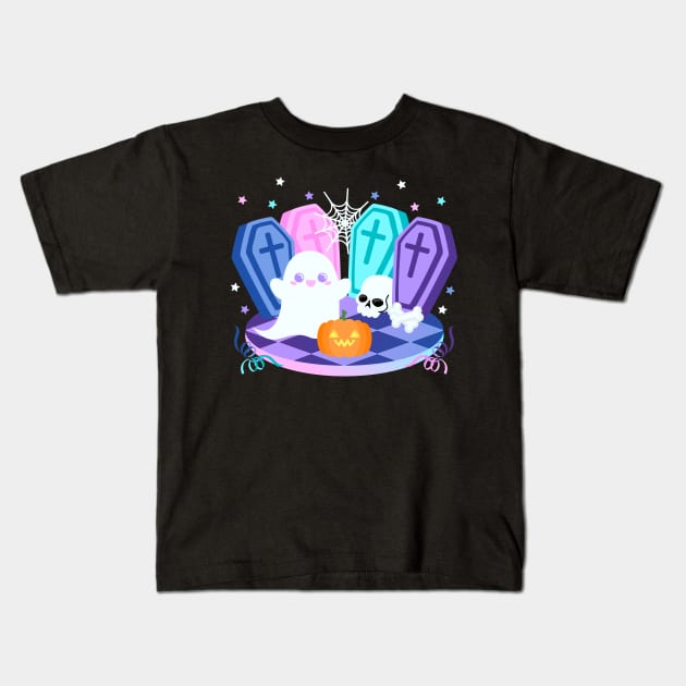 Ghost Party Kids T-Shirt by RavenWake